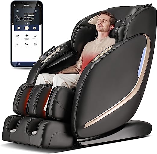 Massage Chair Full Body, Zero Gravity Recliner with Anion, SL Track, Shortcut Key, Thai Stretch