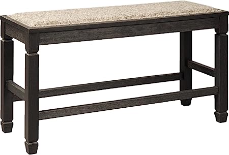 Bolanburg Counter Height Dining Room Upholstered Bench, Two-tone