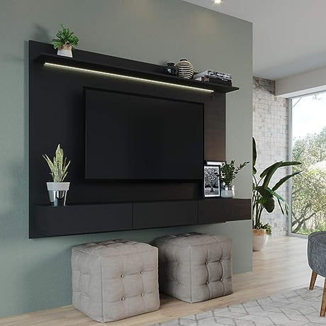 Bliss Modern Freestanding Wall Mounted Entertainment Center Floating TV