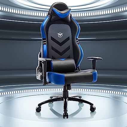 Big and Tall Gaming Chair 350lbs-Racing Computer Gamer Chair, Ergonomic Office PC Chair with Wide Seat