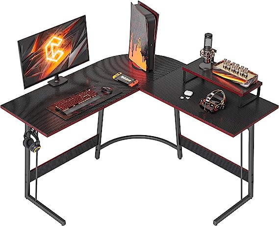 L Shaped Gaming Desk Computer Office Desk, 47 inch Corner Desk