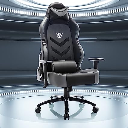 Big and Tall Gaming Chair 350lbs-Racing Computer Gamer Chair, Ergonomic Office PC Chair with Wide Seat