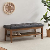 Entryway Bench, Dining Leather Bench ,Kitchen Leather Seat Dining, Bedroom end of Bench,