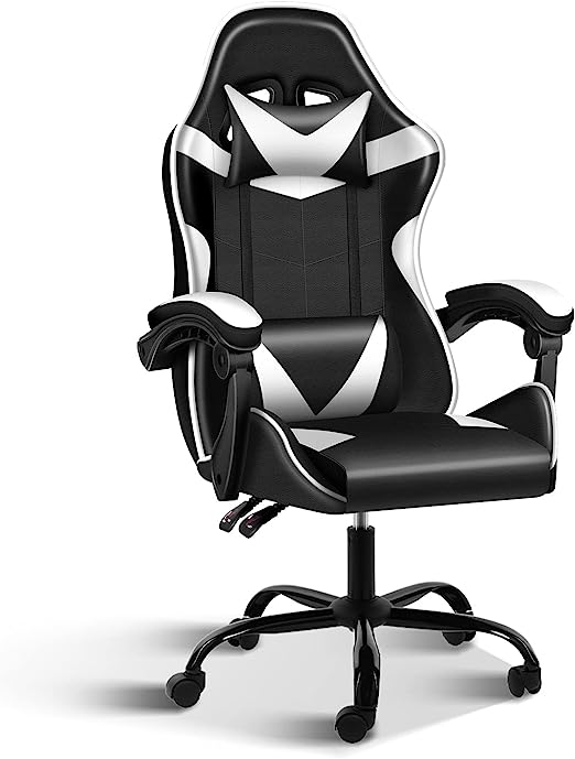 Ergonomic Backrest and Seat Height Adjustable Swivel Recliner Racing