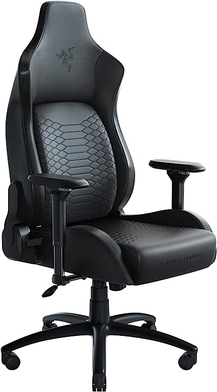 Iskur XL Gaming Chair: Ergonomic Lumbar Support System - Multi-Layered Synthetic Leather Foam Cushions