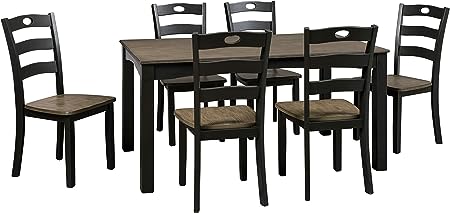 Woodanville 7 Piece Dining Room Set, Includes Table & 6 Chairs