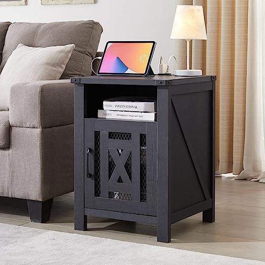 End Table with Charging Station, Beside Table