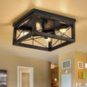 Wooden Flush Mount Ceiling Lights