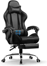 Gaming Chair, Computer Chair with Footrest and Lumbar Support