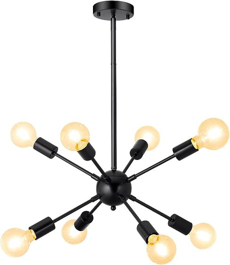 Chandeliers Gold, 8 Lights Modern Lighting Fixture