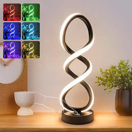 Modern Spiral RGB Table Lamp