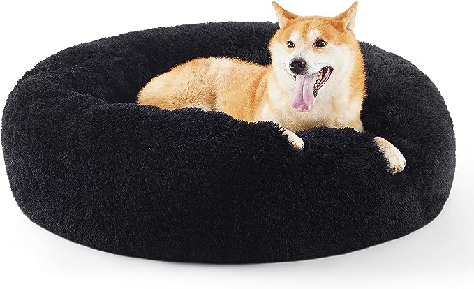 Calming Dog Bed for Medium Dogs - Donut Washable Medium Pet Bed