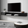 Floating TV Stand with Cabinet, Wall Mounted TV Shelf with Door Media