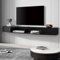 Floating TV Stand with Cabinet, Wall Mounted TV Shelf with Door Media Console Entertainment Center
