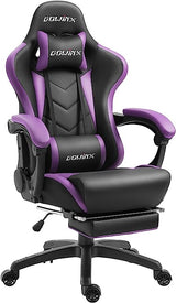 Gaming Chair Ergonomic Racing Style Recliner with Massage Lumbar Support, Office Armchair for Computer PU Leather E-Sports Gamer Chairs