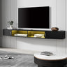 Floating TV Stand Wall Mounted Shelf with Blue Lights