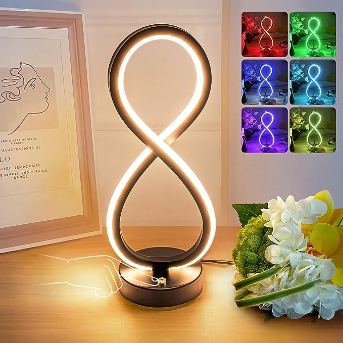 Modern Spiral RGB Table Lamp