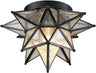 Brass Moravian Star Light Flush Mount Celing Lights