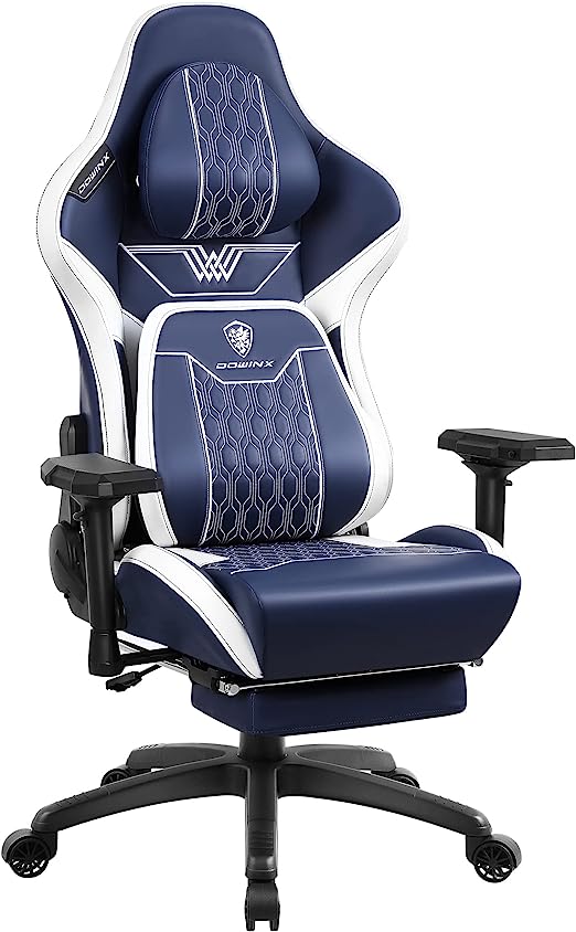 Gaming Chair with Footrest, Ergonomic Computer Chair with Comfortable Headrest and Lumbar Support