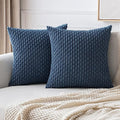 Throw Pillow Covers Soft Fall Corduroy Decorative Set of 2 Boho Striped Pillow Covers Pillowcases