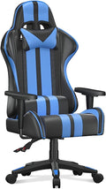Gaming Chair Office Chair, Reclining High Back PU Leather Computer Desk Chair with Headrest and Lumbar Support