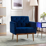 Modern Velvet Accent Chair, Living Room, Bedroom Leisure Single Sofa Chair