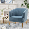 Velvet Accent Chair, Upholstered Modern Single Sofa Side Chair