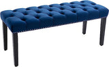 Button-Tufted Ottoman Bench, Upholstered Bedroom Benches