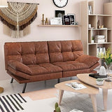 Futon Sofa Bed, Memory Foam Foldable Couch Convertible Loveseat Sleeper