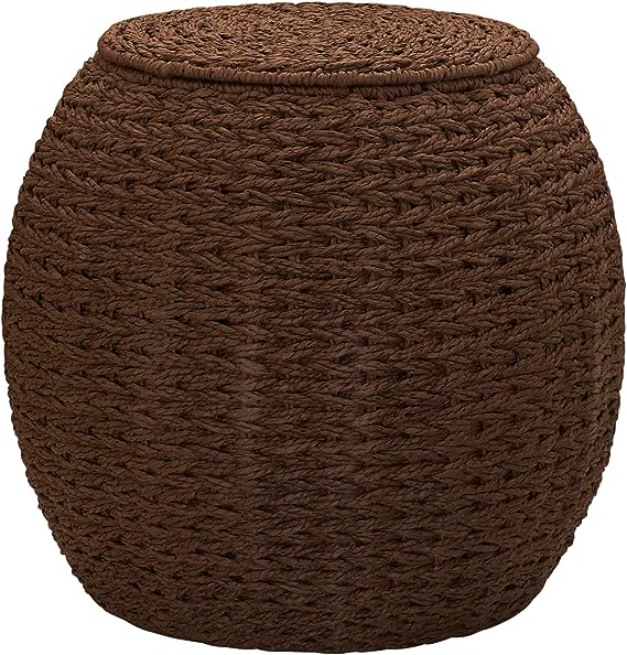 Handwoven Paper Rope Barrel Wicker