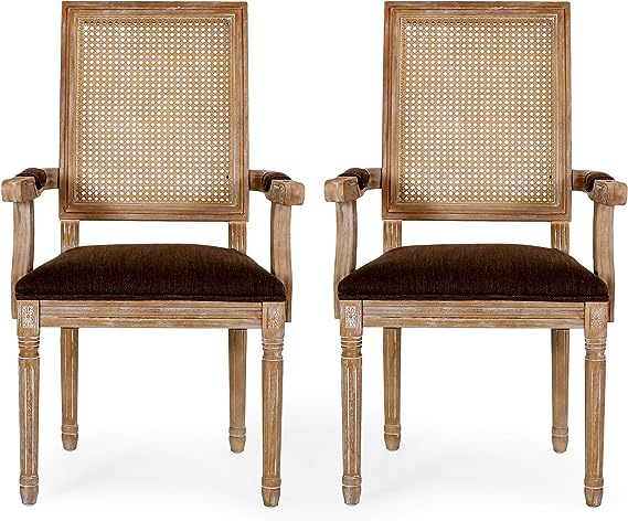 Maria DINING CHAIR SETS, Wood, Beige + Natural