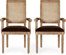 Maria DINING CHAIR SETS, Wood, Beige + Natural