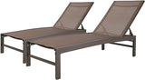 Aluminum Adjustable Chaise Lounge Chair  Five-Position Recliner