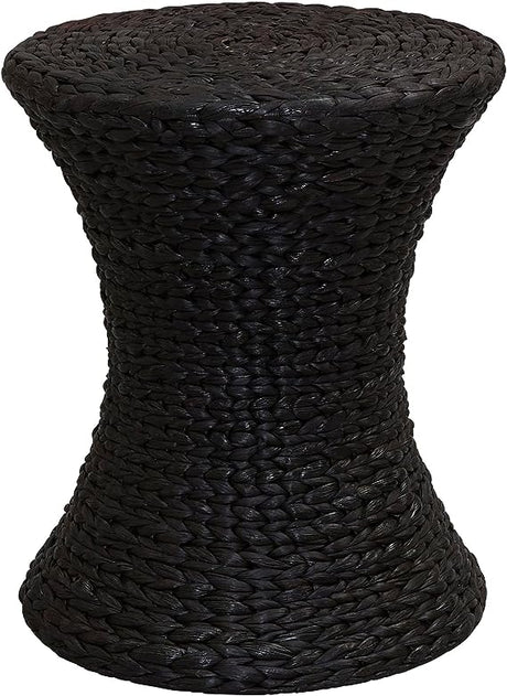 Hourglass Water Hyacinth Wicker Table, Natural