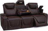 Vienna Home Theater Seating - Top Grain Leather Power Recline Power Headrest