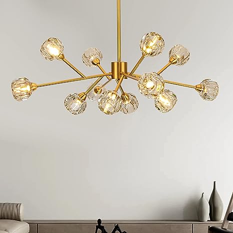 Sputnik Chandeliers Mid Century Crystal Pendant Light Chandelier