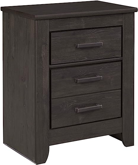 Trinell Rustic 2 Drawer Nightstand