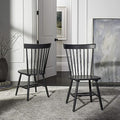 American Homes Collection Parker Country Farmhouse Wood Black