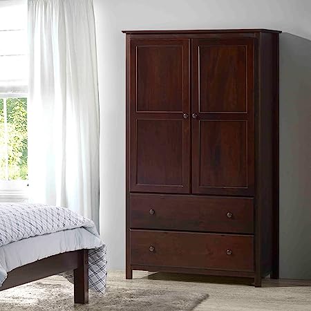 Shaker 2-Door Wardrobe, Walnut