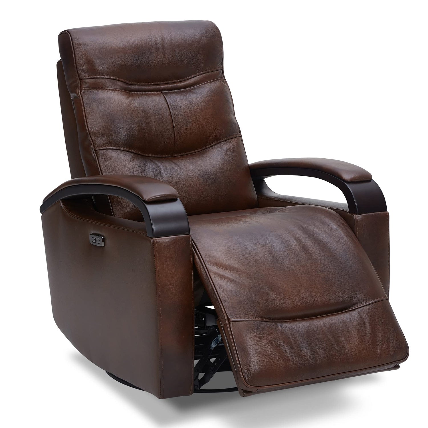ChitaEase Swivel Recliner in Cognac – Front View