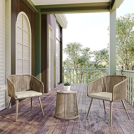 Breezeway Patio Furniture Set, 3-Piece Outside Bistro Set