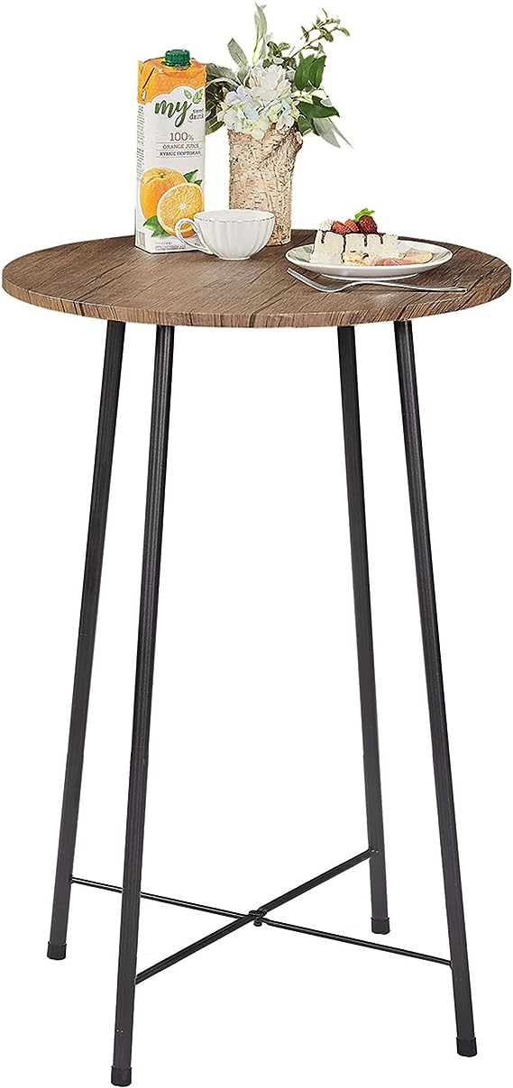 23.6" Bar, Modern Bistro Pub Dining Room Furniture, Counter Wood Top