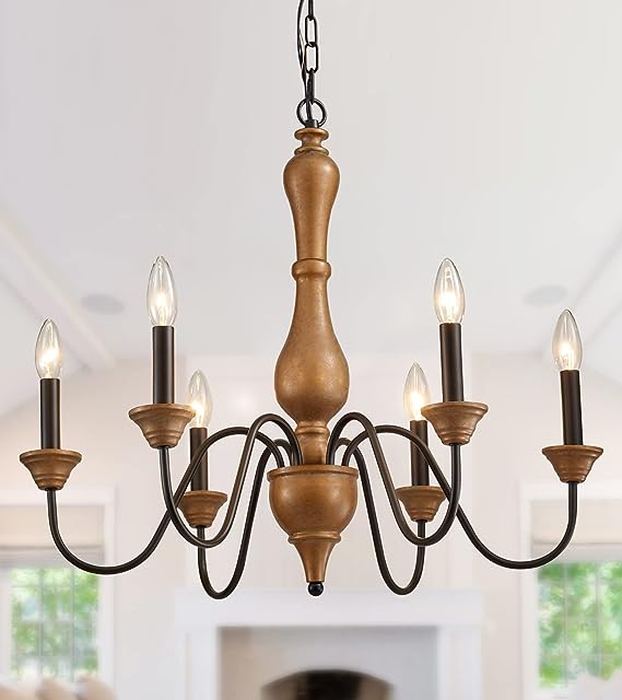 French Country Chandelier,Farmhouse Vintage Antique Chandelier Pendant Light
