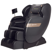CoreRelief S-Track Massage Chair in Black Reclined – Side View