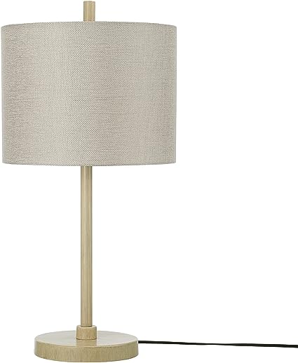 67155 20" Fillable Table Lamp, Clear Glass and Steel Base