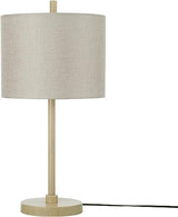 67155 20" Fillable Table Lamp, Clear Glass and Steel Base