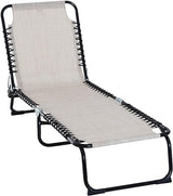 Folding Chaise Lounge Pool Chairs, Outdoor Sun Tanning Chairs, Folding