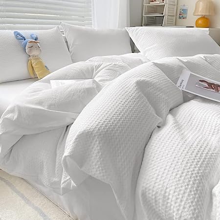 Full Comforter Set Beige Tufted Jacquard Boho Soft Shabby Chic Reversible Down Alternative Microfiber Bedding