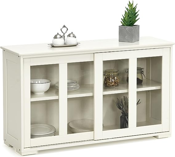 Kitchen Sideboard, Antique Stackable Storage Cabinet