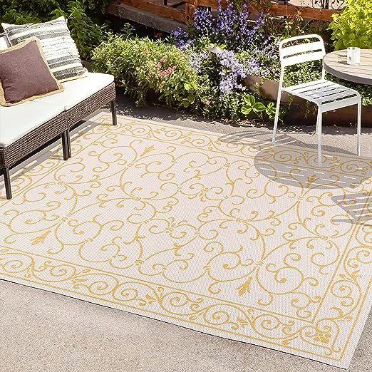 SMB106B-3 Charleston Vintage Filigree Textured Weave Red/Beige